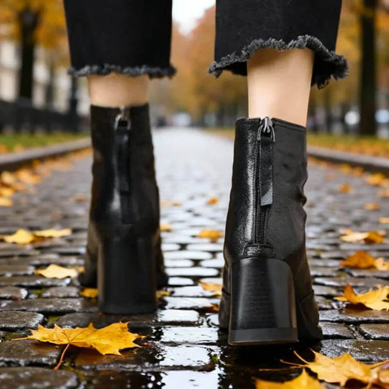 Camille – wygodne botki ze stabilnym obcasem