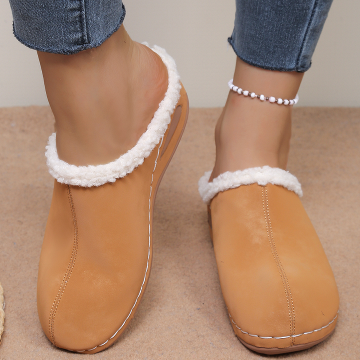 Zuzanna | Przytulne wsuwane pantofle z polarową podszewką