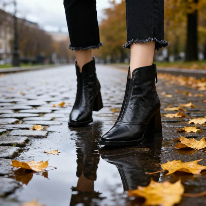 Camille – wygodne botki ze stabilnym obcasem