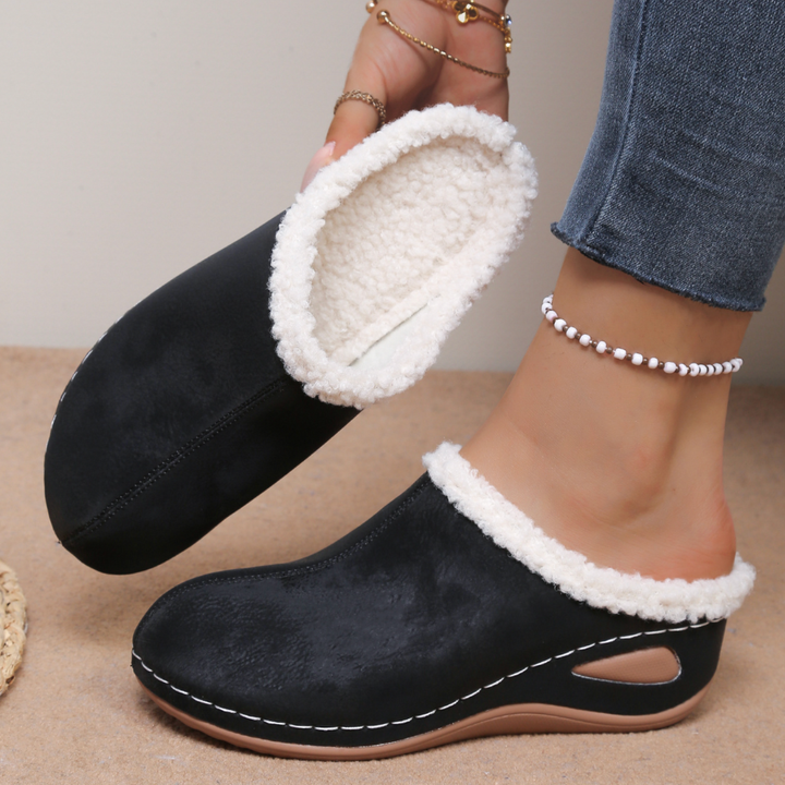 Zuzanna | Przytulne wsuwane pantofle z polarową podszewką