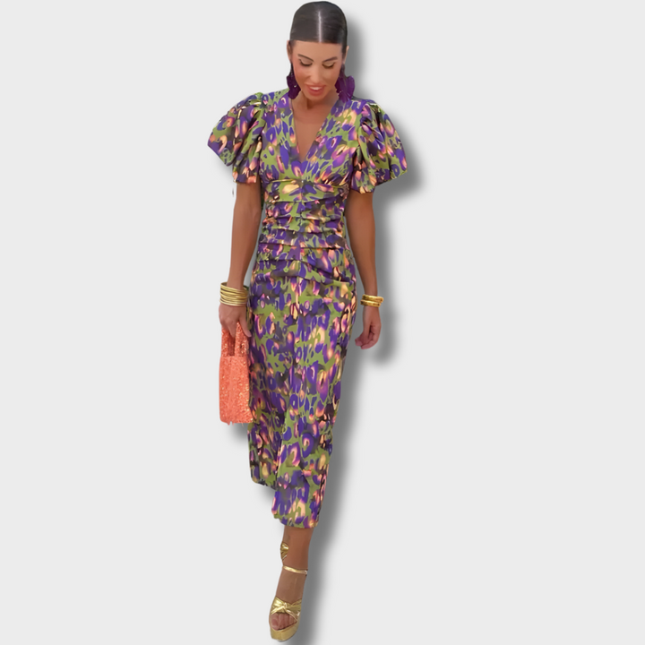 Wielokolorowa Sukienka