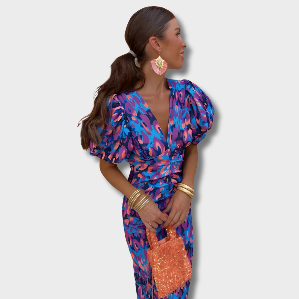 Wielokolorowa Sukienka