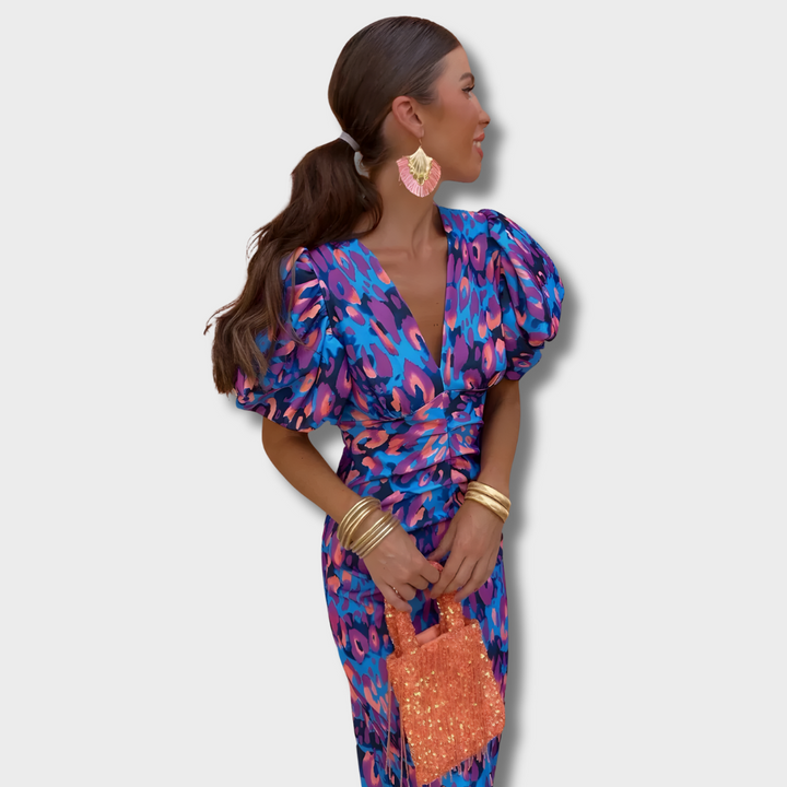 Wielokolorowa Sukienka