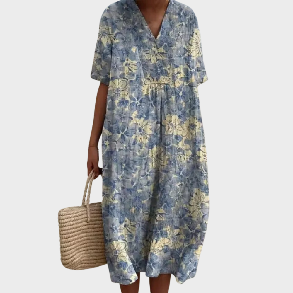 Luźna Sukienka Boho na Lato