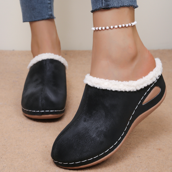 Zuzanna | Przytulne wsuwane pantofle z polarową podszewką
