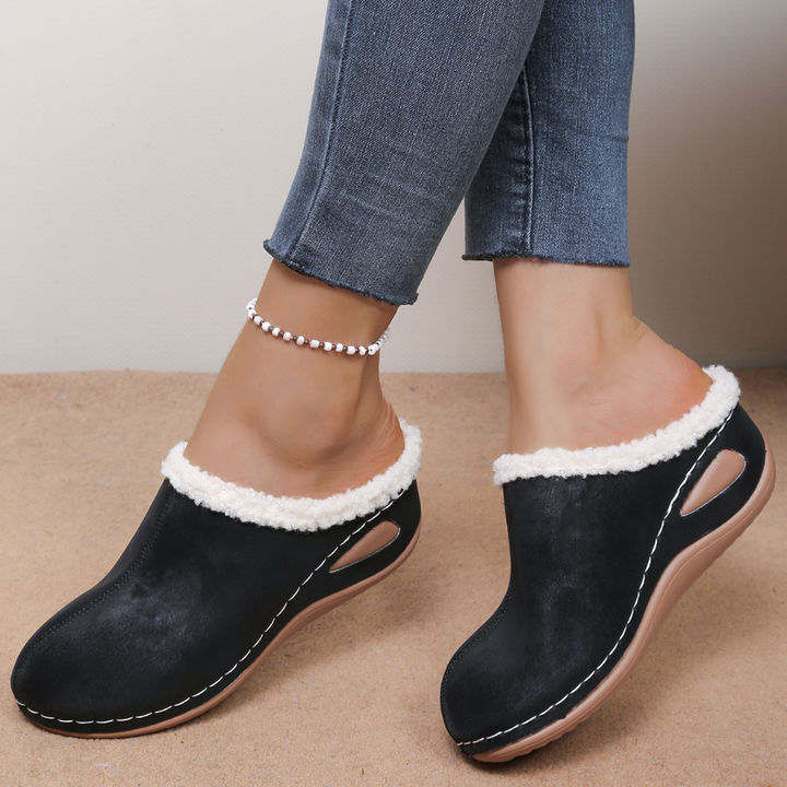 Zuzanna | Przytulne wsuwane pantofle z polarową podszewką