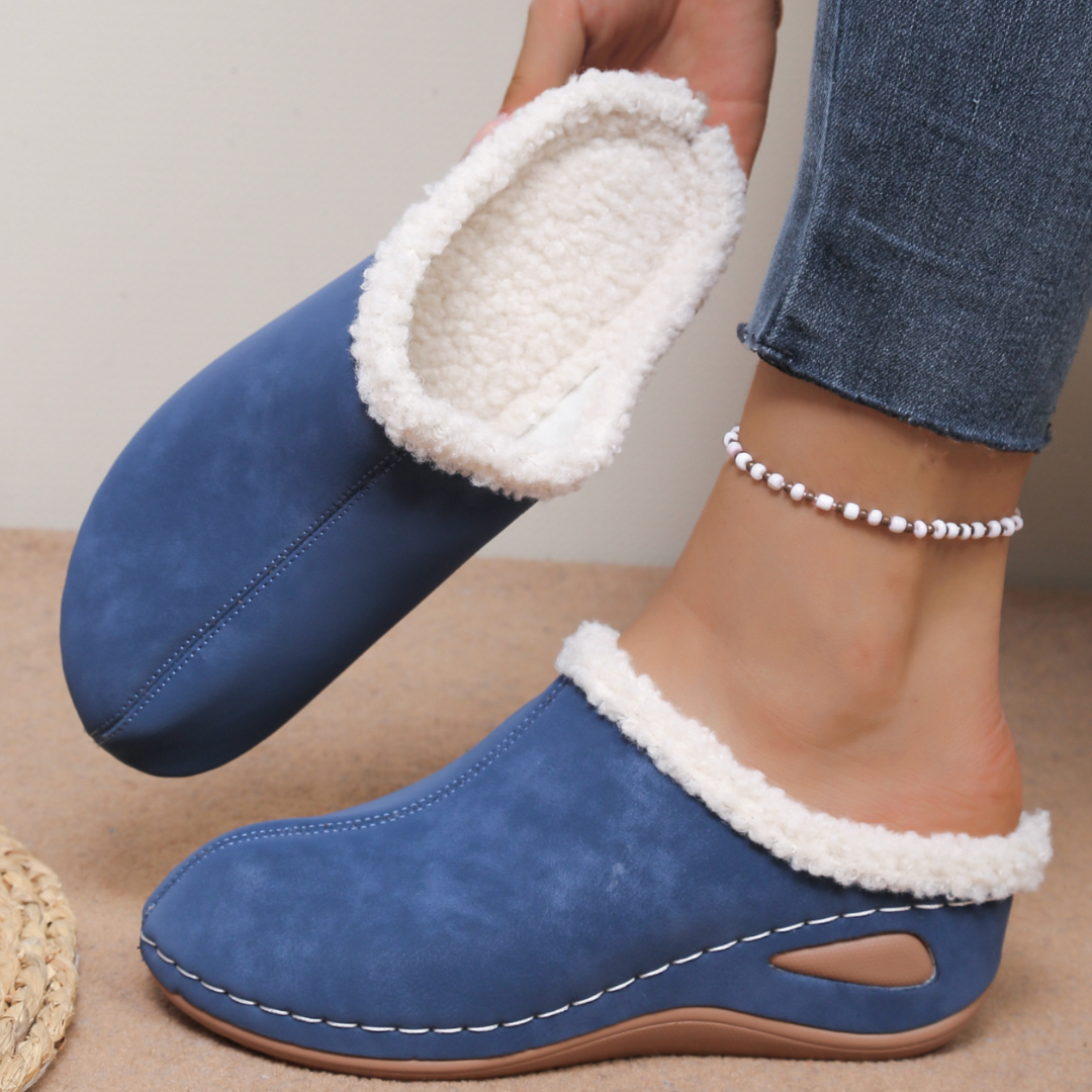 Zuzanna | Przytulne wsuwane pantofle z polarową podszewką
