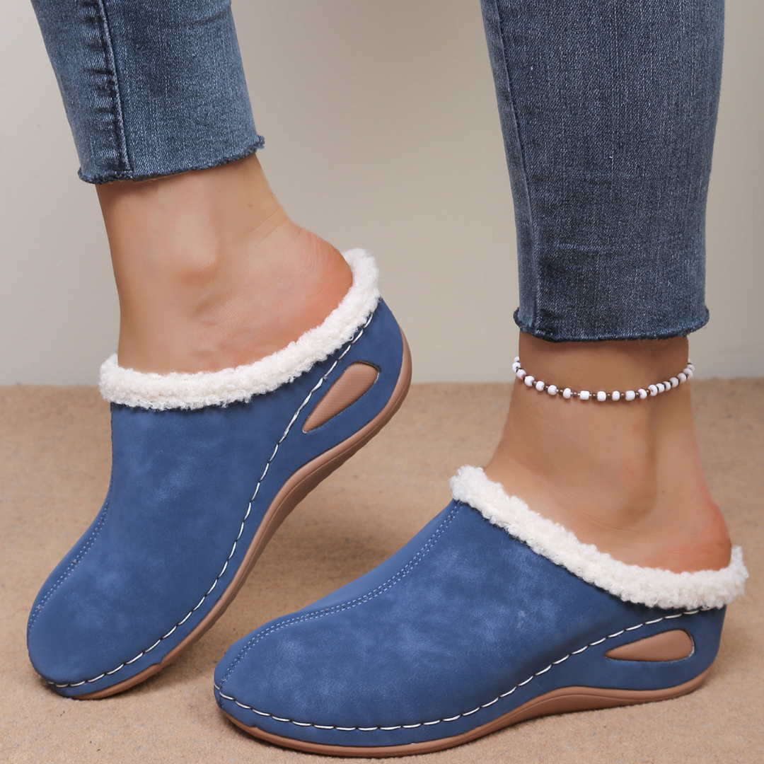 Zuzanna | Przytulne wsuwane pantofle z polarową podszewką