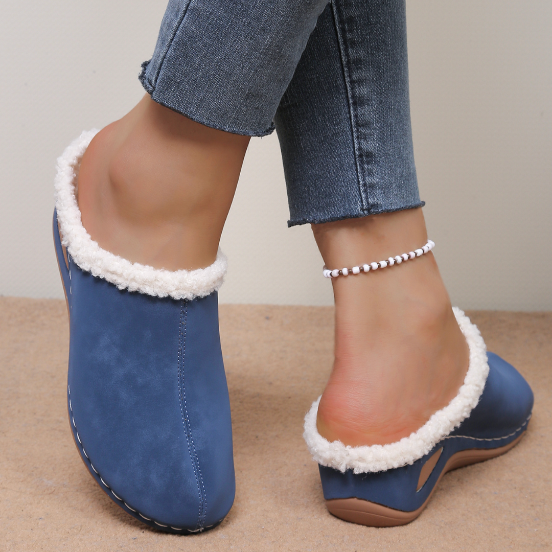 Zuzanna | Przytulne wsuwane pantofle z polarową podszewką