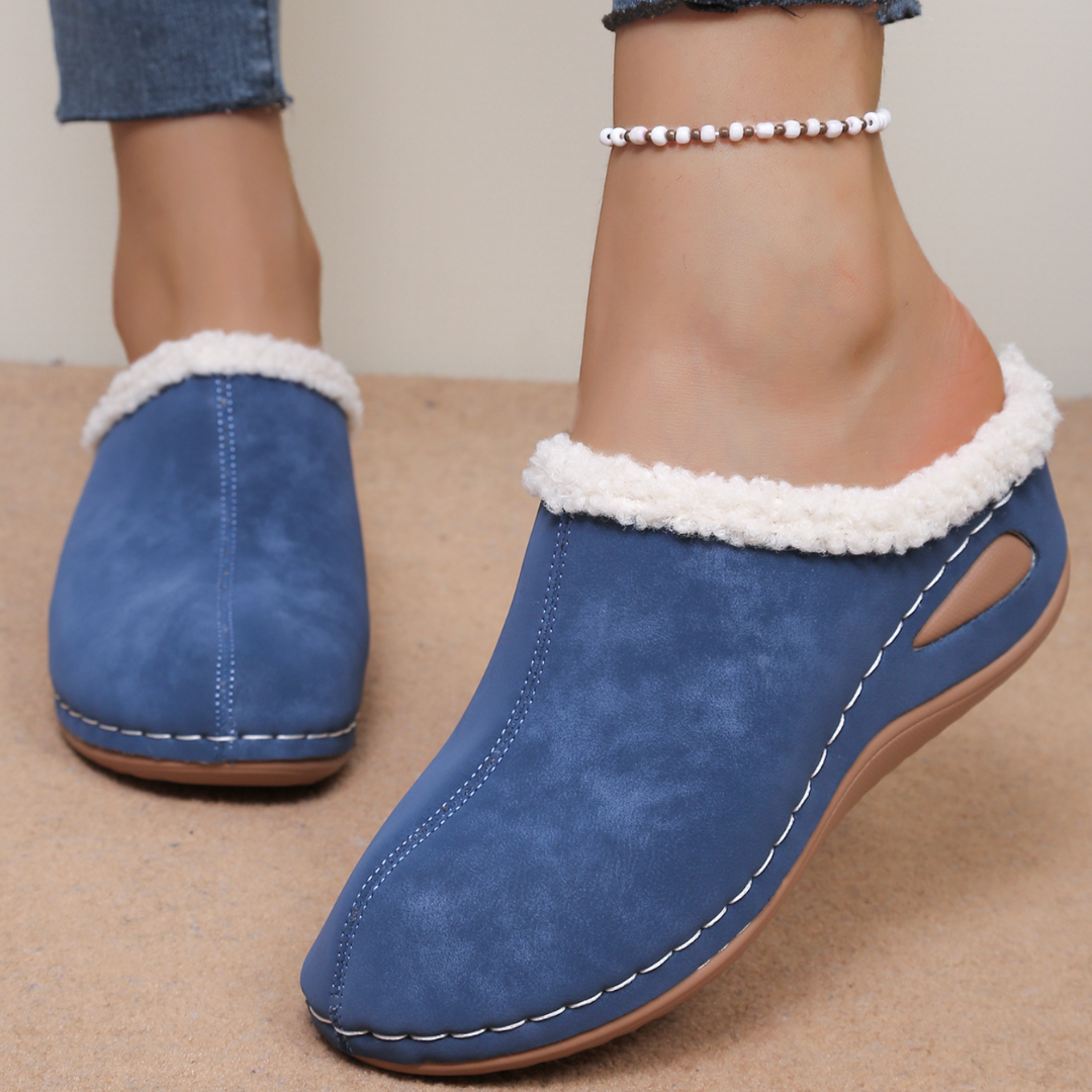 Zuzanna | Przytulne wsuwane pantofle z polarową podszewką